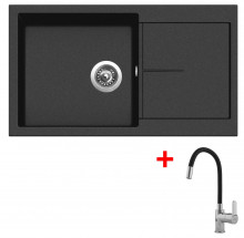 Sinks INFINITY 860 Metalblack + Fle...